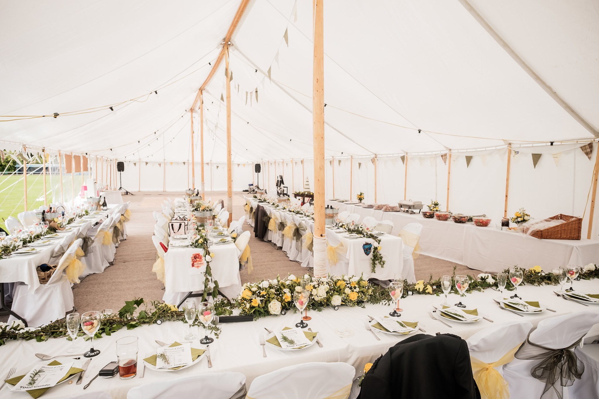 Vintage Marquee wedding breakfast